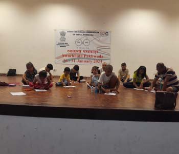Painting competition among children to spread importance of Swachhata in young generation